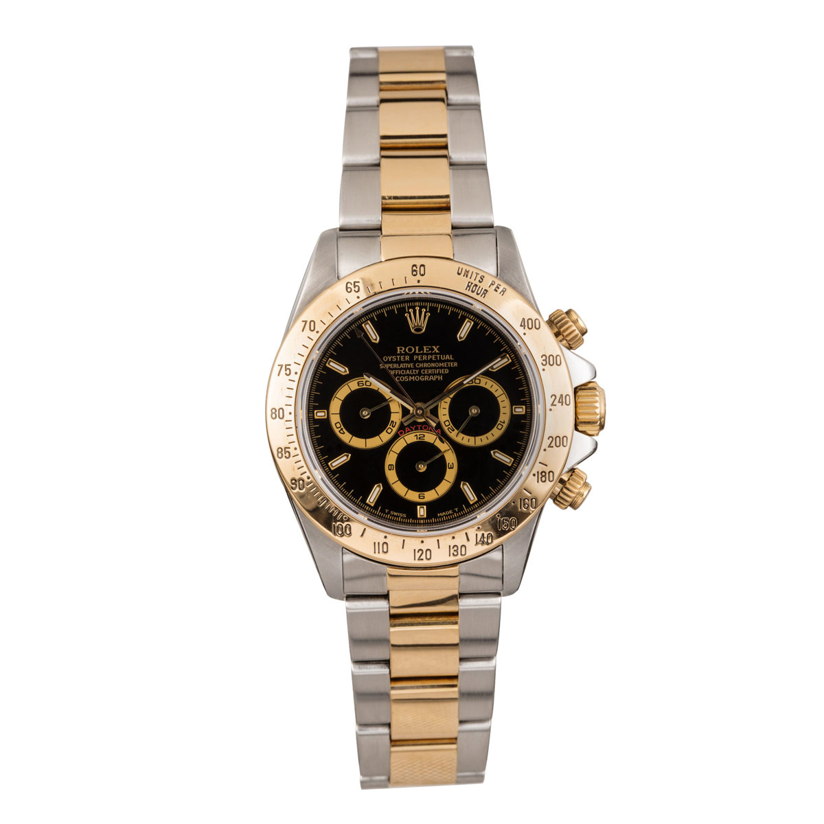 Rolex Daytona Ref 16523 A Stainless Steel Yellow Gold Chronograph Wristwatch with Bracelet Circa 1996 offered by Sotheby's